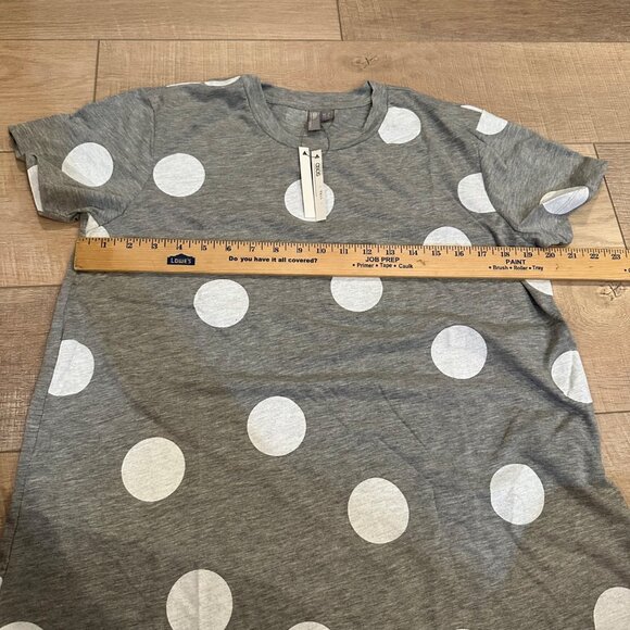 ASOS WOMENS GRAY MATERNITY TALL T SHIRT US SIZE 4 POLKA DOT - Picture 4 of 9